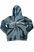 Load image into Gallery viewer, “GOOD VIBES ONLY” tye dye Hoodie