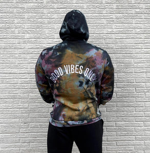 “GOOD VIBES ONLY” tye dye Hoodie